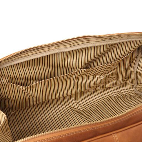 Lisbona - Travel leather duffle bag - Small size